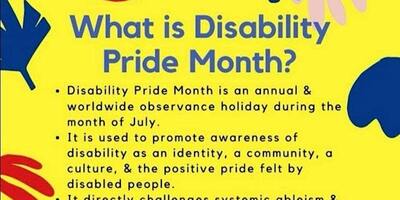 Disability Pride Month Celebration!