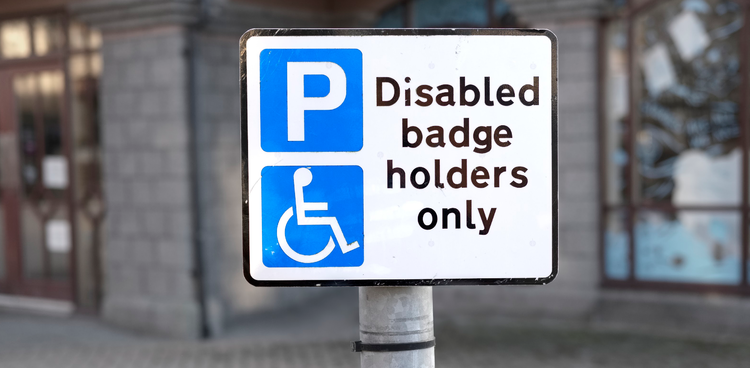handicapped parking placard holder disabled parking